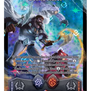 Elestrals TCG Creator Promo BeanSoldier Divine Rune